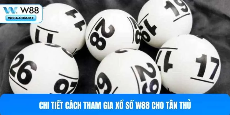 Các thao tác tham gia xổ số W88
